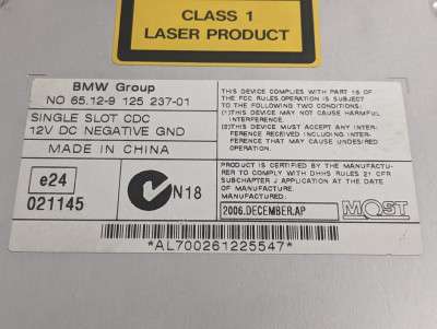 Ченджер компакт дисков CD-ченджер BMW X5 E70 (2007-2010) дорестайл
