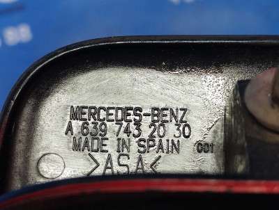 Планка підсвічування номера Mercedes-Benz Vito W 639 (2003-2010) дорестайл