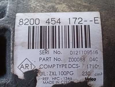 Компрессор кондиционера Renault Trafic II, Opel Vivaro II, Nissan Primastar II (2006-2014) рестайл