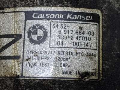 Компрессор кондиционера BMW X5 E53 (2003-2006) рестайл