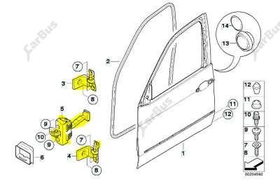 Петля двери передней правой BMW X5 E70 (2010-2013) рестайл