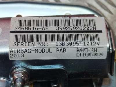 Подушка безпеки пасажира (в торпедо) BMW X3 F25 (2010-2017)