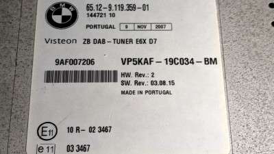 TV тюнер BMW X5 E70 (2007-2010) дорестайл
