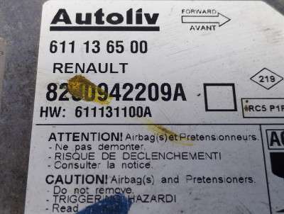 Блок керування подушками безпеки RENAULT MASTER III