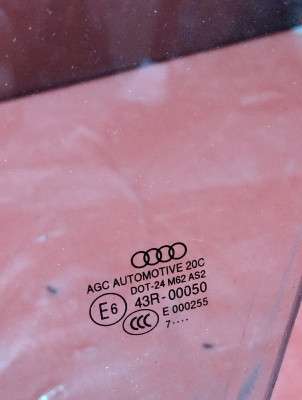 Стекло боковой двери передней левой Audi Q7 4M(2015-2020)