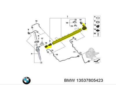 Рампа паливна BMW X5 E70 (2010-2013) рестайл