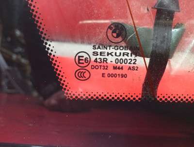 Скло кузовне заднє ліве BMW X5 E53 (2003-2006) рестайл