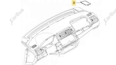 Декоративна накладка на торпедо BMW X5 E53 (2003-2006) рестайл