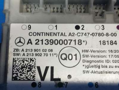 Блок керування дверима передній лівий Mercedes-Benz E63 S