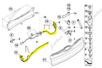 Замок кришки (двері) багажника BMW X5 E70 (2010-2013) рестайл