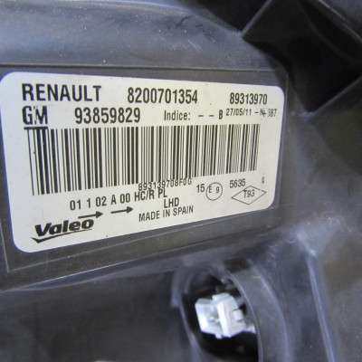 Фара передня ліва Renault Trafic II, Opel Vivaro II, Nissan Primastar II (2006-2014) рестайл
