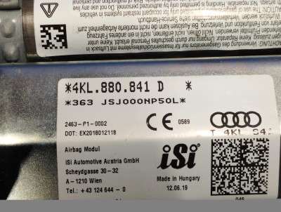 Подушка безопасности коленная Audi E-TRON