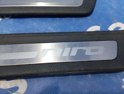Накладка декоративна на поріг комплект KIA NIRO 2019 - 2022