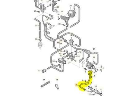 Трубка відпрацьованих газів EGR Volkswagen Touareg (2003-2006) дорестайл