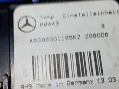 Панель управления климат-контроля Mercedes-Benz Vito W 639 (2003-2010) дорестайл