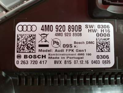 Панель приладів (щиток приладів) Audi Q7 4M(2015-2020)