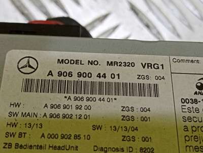 Магнитола Mercedes-Benz Sprinter W 906 (2014-2018) рестайл