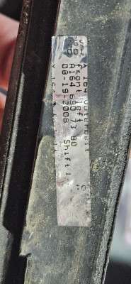Накладка (молдінг) скла передні ліві двері Mercedes ML W164 (2005-2011)