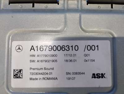 Блок підсилювач AUDIO Burmester Mercedes GLE V167 (2018-2025) - 5