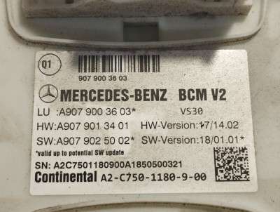 Блок комфорту Mercedes-Benz Sprinter W907 (2014-2024)