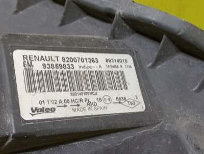 Фара передня ліва Renault Trafic II, Opel Vivaro II, Nissan Primastar II (2006-2014) рестайл - 4