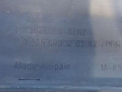 Накладка декоративна (молдинг) задніх лівих дверей Mercedes-Benz Vito W 639 (2010-2014) рестайл