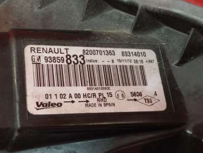 Фара передня ліва Renault Trafic II, Opel Vivaro II, Nissan Primastar II (2006-2014) рестайл