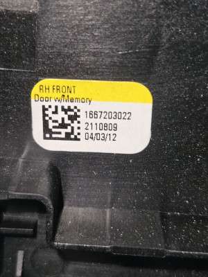 Накладка дверей декоративна (салонна) Mercedes ML W166 (з 2011)