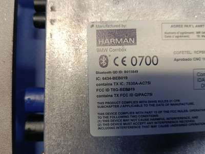 Блок блутуз Bluetooth BMW X5 E70 (2010-2013) рестайл