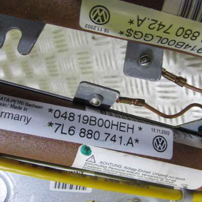 Подушка безпеки бокова (шторка) Volkswagen Touareg (2003-2006) дорестайл