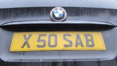 Планка підсвічування номера BMW X5 E53 (2003-2006) рестайл