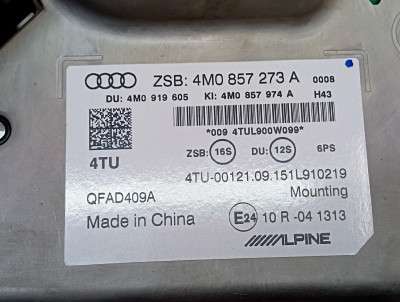 Монітор (дисплей комп`ютера центральний) Audi Q7 4M(2015-2020)