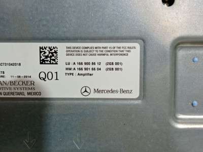 Підсилювач аудіосистеми (блок) Mercedes GL X166