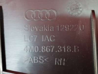 Обшивка (карта) двери задней правой Audi Q7 4M(2015-2020)