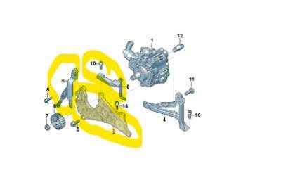 Кронштейн ПНВТ Volkswagen Touareg (2007-2010) рестайл