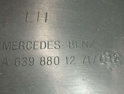 Клык (угол) бампера левый Mercedes-Benz Vito W 639 (2003-2010) дорестайл