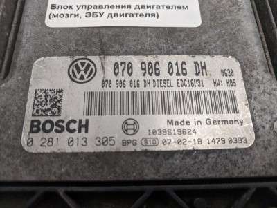 Блок керування двигуном Volkswagen Touareg (2007-2010) рестайл