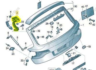 Петля кришки (двері) багажника Audi Q7 (2006-2009) - 5