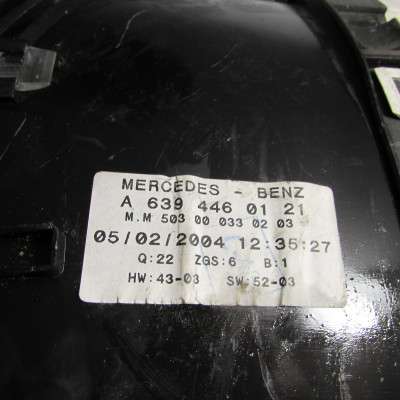 Панель приладів (щиток приладів) Mercedes-Benz Vito W 639 (2003-2010) дорестайл