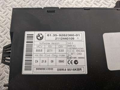 Блок керування CAS захист від угону та дозвіл пуску BMW X5 E70 (2007-2010) дорестайл