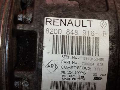 Компрессор кондиционера RENAULT MASTER III