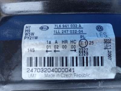 Фара передня права Volkswagen Touareg (2007-2010) рестайл