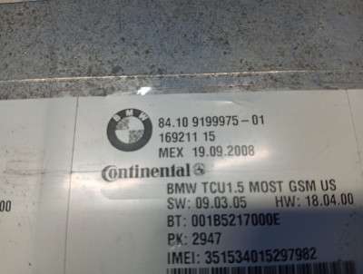 Блок блутуз Bluetooth BMW 3 E92 (2006-2010)