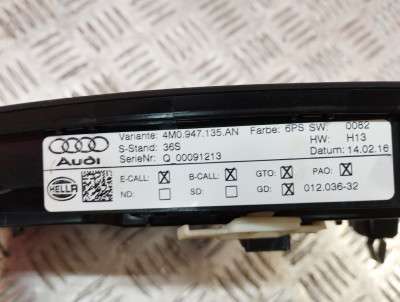 Плафон салону (ліхтар) Audi Q7 4M(2015-2020)