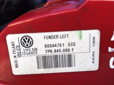 Фонарь задний левый Volkswagen Touareg NF (2010-2014)