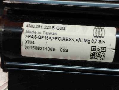 Шторка бічних дверей сонцезахисна Audi Q7 4M(2015-2020)