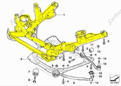 Балка передня (підрамник) BMW X5 E53 (2003-2006) рестайл