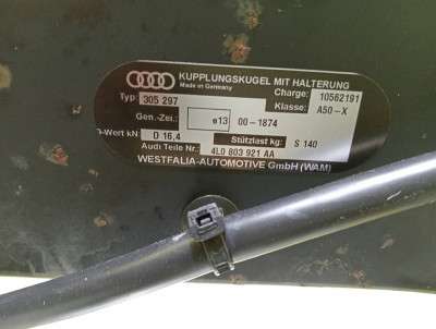 Фаркоп (прицепное устройство) Audi Q7 (2010-2015)