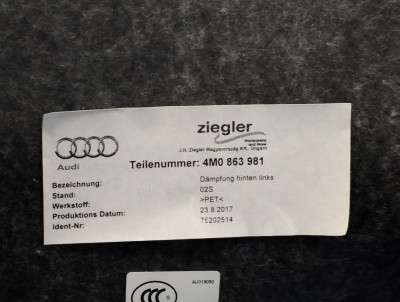 Обшивка (карта) двері комплект Audi Q7 4M(2015-2020)