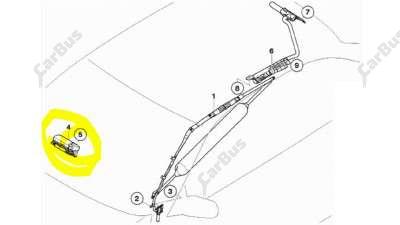 Подушка безпеки пасажира (в торпедо) BMW X5 E53 (2003-2006) рестайл